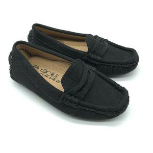 Ruizu Toddler Boys Loafers Slip On Faux Suede Black Dress Up Casual 22 US 6